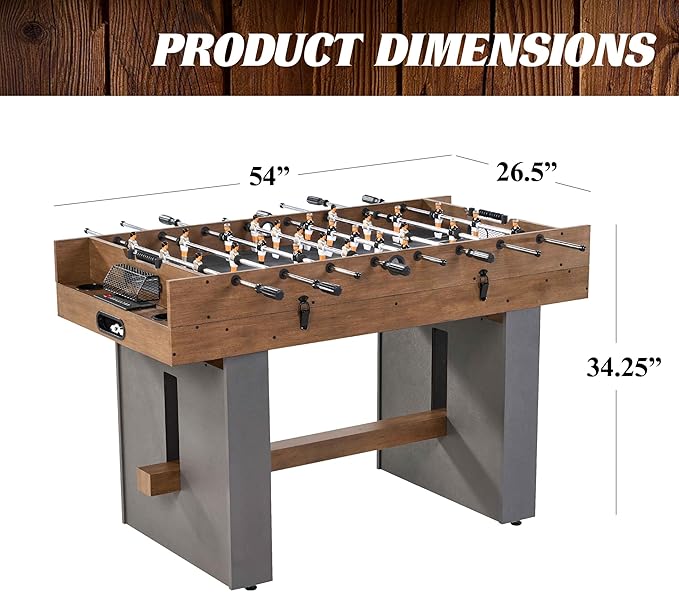 Barrington Combo Game Table – Foosball, Air Hockey, Table Tennis & More – Multi Game Table for Home or Game Room