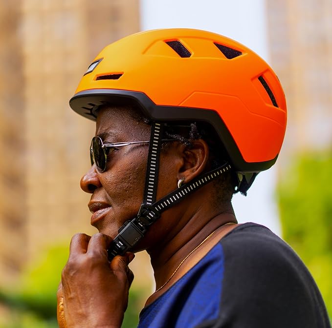 Bike Helmet with LED Lights - Urban Bicycle Helmet for Adults, Men & Women - CPSC & NTA-8776 Dual Certified - Class 3 E-Bikes, Scooters, Onewheel, Commuter, Mountain