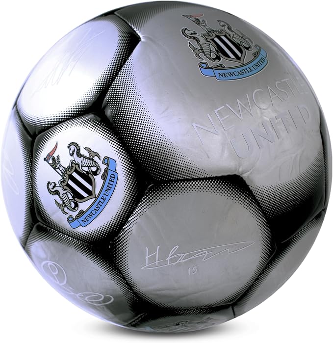Hy-Pro Officially Licensed Classic Signature Football | Metallic, Size 5, Training, Match, Merchandise, Collectible for Kids and Adults