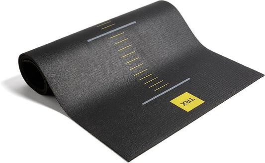 TRX Suspension Training Mat - Non-Slip Gym Mat, Black, 72" x 24"