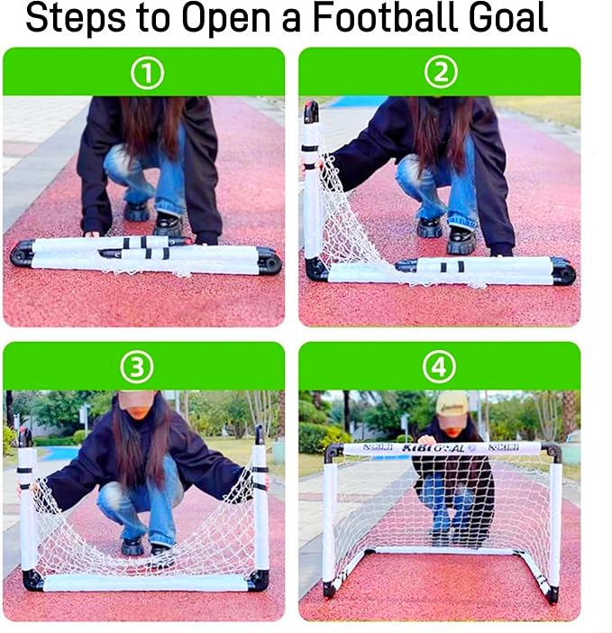 Soccer Goal, Small Foldable Goal for Kids, Kids Goals for The Backyard/Indoor/Outdoor, Mini Soccer Goals for Toddler Gift