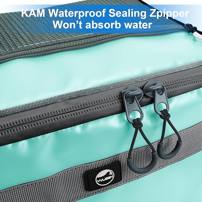 YVLEEN Waterproof Paddle Board Cooler, SUP Cooler Durable PVC Material Paddle Board Deck Bag with Mesh Top Pocket, Adjustable Straps, Super Capacity for Stand-Up Paddleboard and Kayak Accessories