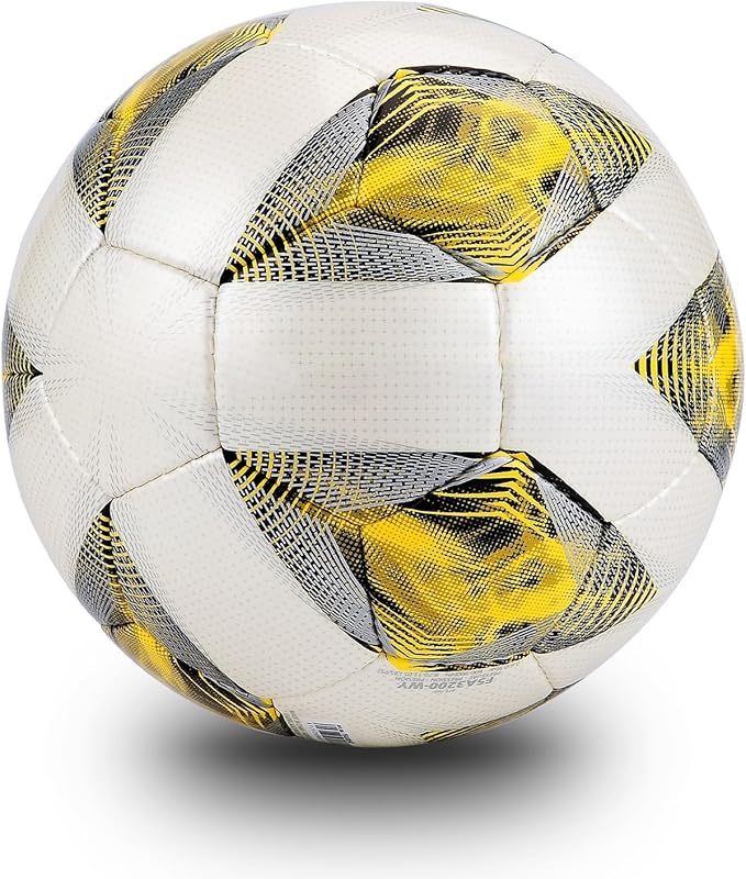 Soft PU Leather Soccer Ball, Indoor Outdoor Team Sports, Training Practicing Game Match Soccer Ball Gift for Adult Youth, 1pcs