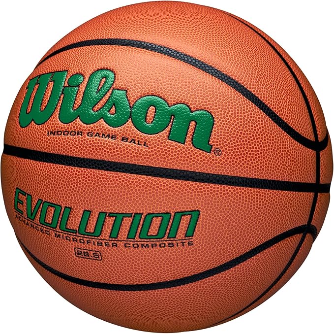 WILSON Evolution Indoor Game Basketballs - Size 5, Size 6 and Size 7