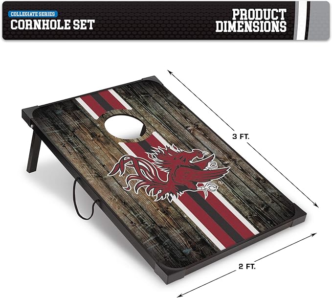 Wild Sports NCAA 2' x 3' MDF Deluxe Cornhole Set - with Corners and Aprons