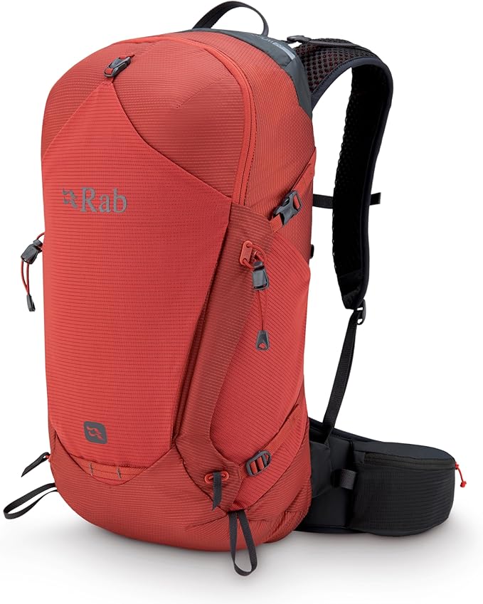 Rab Protium Lightweight Backpack - Comfortable Daypack for Hiking & Trekking - Tuscan Red - 20-Liter (Back Length - Medium/Large)