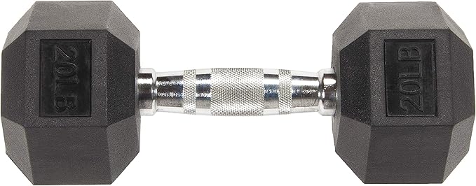 Rubber Encased Hex Dumbbell Set Contoured Handle for Muscle Toning, Strength Building & Full Body Workout, 60LB, 100LB and 150LB Set