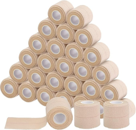 30 Rolls Adhesive Elastic Tape Bandage Tape Self Adhesive Wrap Elastic Flexible Stretch Bandages for Sports Ankle Knee and Wrist Sprains Animal Pets(2 Inch x 5 Yard)