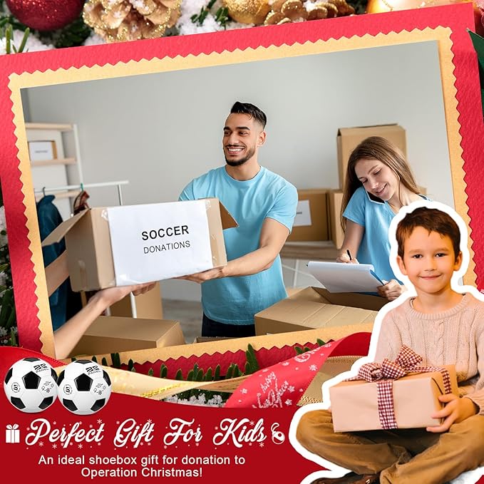 Shappy 4 Pcs Deflated Soccer Balls Bulk with Pump Mesh Bag Operation Christmas Official Size 3 4 5 Indoor Outdoor Colorful Game Sport Gift for Child Adult School