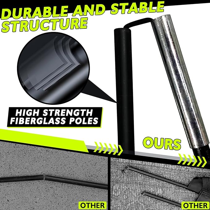 2 of 5×3 6x4 9x5 FT Portable Kids Soccer Goals Set, Foldable Soccer Practice Nets for Backyard with Carrying Bag for Toddler Youth Pop Up Soccer Training Equipment Indoor Outdoor Sports Game Gift