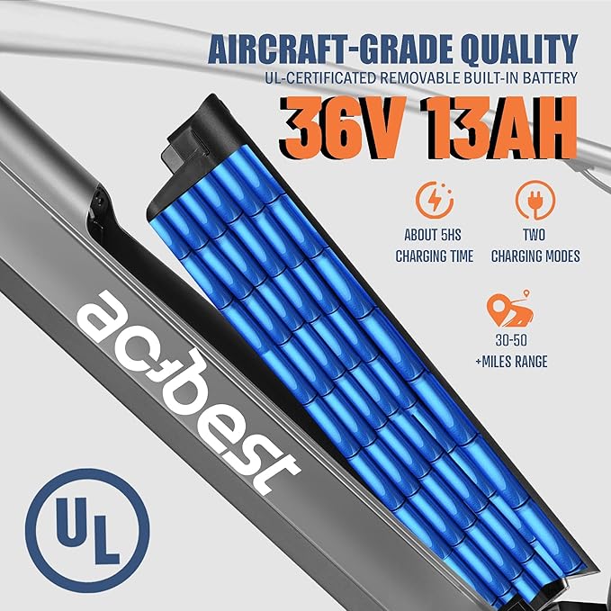 Core Electric Bike for Adults - Peak 1000W/1200W Brushless Motor Ebike, 468&500Wh Removable Built in Battery 26&27.5X2.1 Tire Step Over Bicycle with 7 Speed, Commute E Bikes