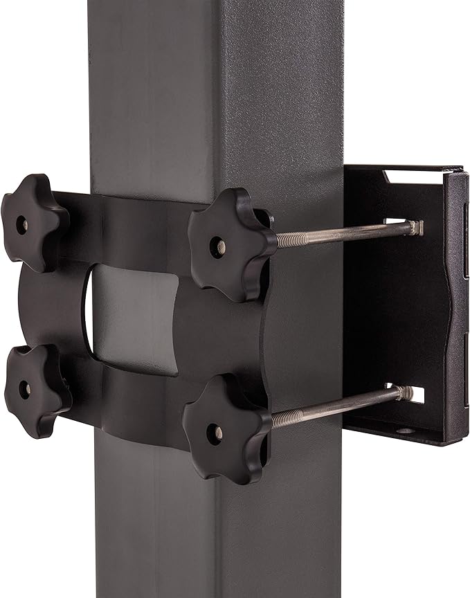 Silverback Junior Youth 33" Basketball Hoop with Lock ‘n Rock Mounting Technology Mounts to Round and Vertical Poles, Black (B8410W)