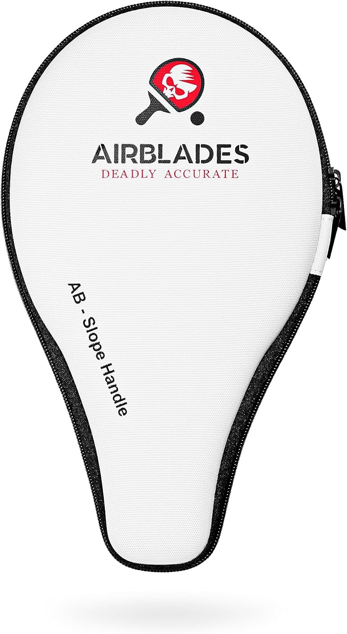 Professional Ping Pong Paddle with Hard Carry Case | Pro Table Tennis Racket | Table Tennis Paddle with Ergonomic Handle | 5 Blades of Wood with Premium Rubber and Sponge by AirBlades
