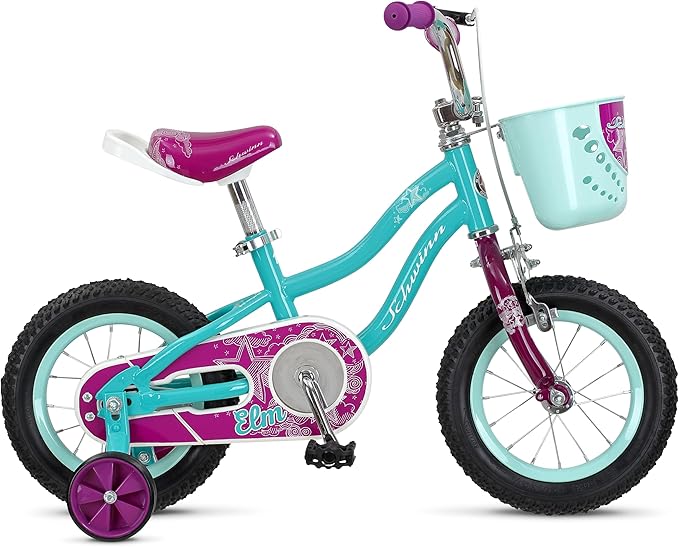 Schwinn Elm and Koen Bike or Balance Bike, 12-20 Inch Bike for Kids Ages 2-13, Black, Blue, Red, Teal, Pink or Purple, SmartStart Ergonomic Design, Adjustable Seat Grows with Child, Training Bicycle