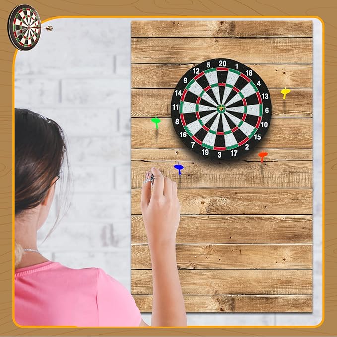 Felt Wood Grain Dart Board Wall Protectors Square Dart Board Backing Tiles Dartboard Backboard Cork Backboard Alternative
