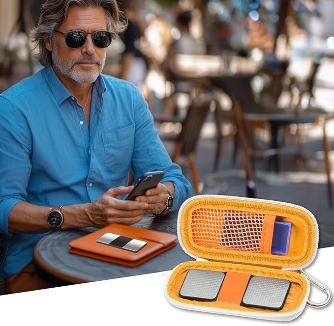 Heart Monitor Case Compatible with AliveCor Kardia Mobile ECG/for KardiaMobile 6L for Apple and Android Device - CASE ONLY (Orange)