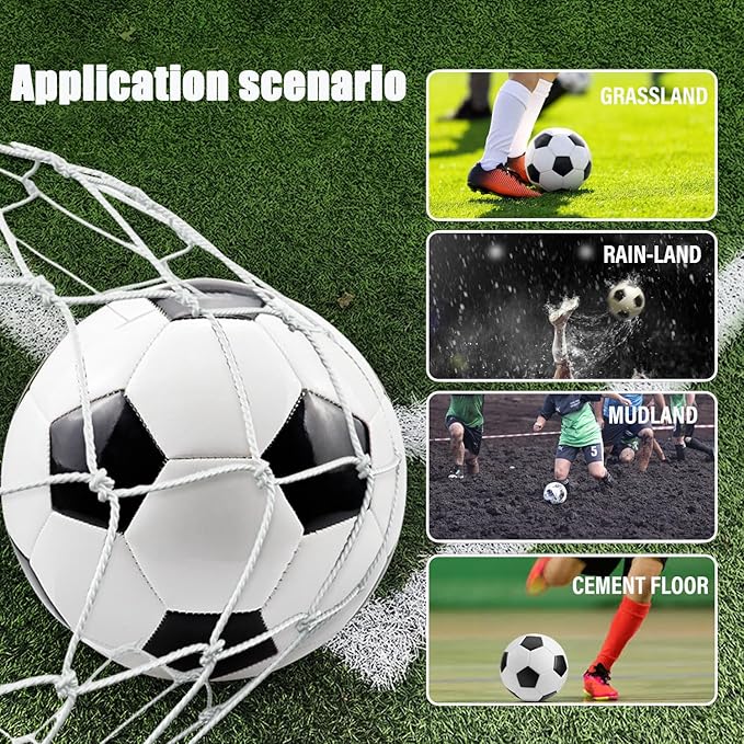12-Pack Training Soccer Balls Size 5/4/3 with Pump – Bulk Deflated Balls for Teens and Adults, Ideal for Indoor Outdoor Practice, School Activities, Sports Events, Party Favors Gifts