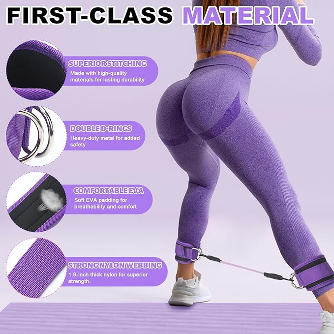 Set of 18 Pilates Ring Essential Kit for Women Pilates Ring and Ball Ankle Resistance Band Yoga Strap Socks Mat Arm Stretcher Latex Tube Gym Back Bag Exercise Equipment for Workout