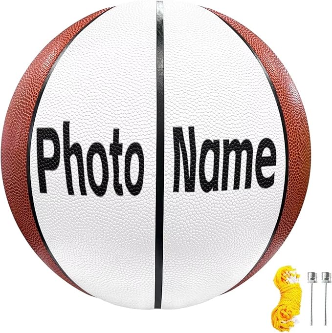 Personalized Basketball Leather Basketball Custom Basketball with Your Personalized Pictures Text Sports Equipment