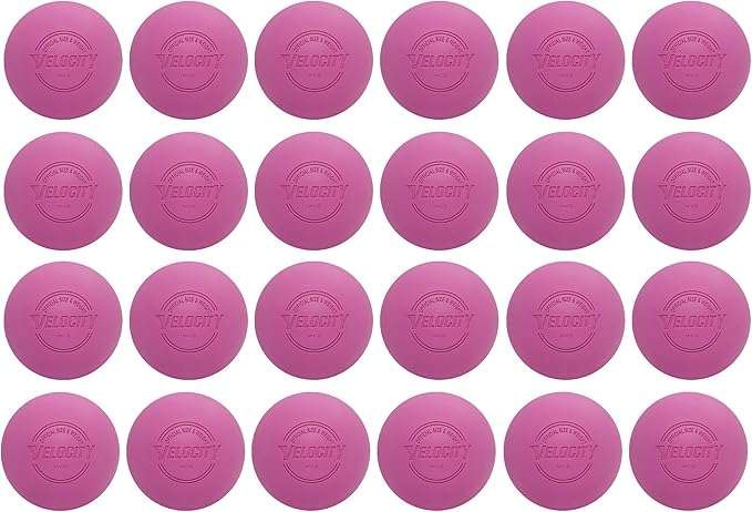 Velocity Lacrosse Balls - 1, 2, 3, 6, 12, 18, 24, 36, 60 and 120 Packs - for Practice, Official NFHS and College Approved Size