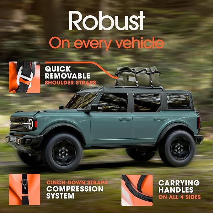 Earth Pak Waterproof Duffel Bag - Large Dry Bag, 1680D TPU, Heavy Duty, Camping & Marine Dry Bag, 8x8 Popout Pocket