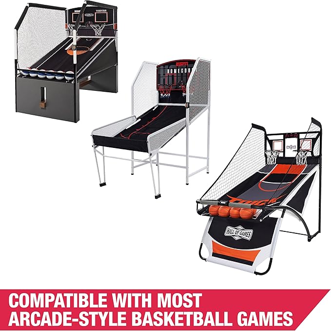 Barrington Urban Arcade Basketball Game Indoor Dual Shot, 6 Balls Included, Pop Off with The Perfect Indoor Electronic Basketball Game
