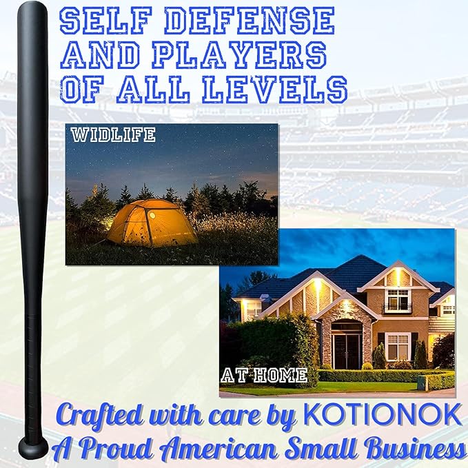 Aluminum Baseball Bat - 28-30 Inch 35 Oz - Softball, Self Defense, Batting Practice, Pickup Games and Home Security - Metal Tball Bat - KOTIONOK