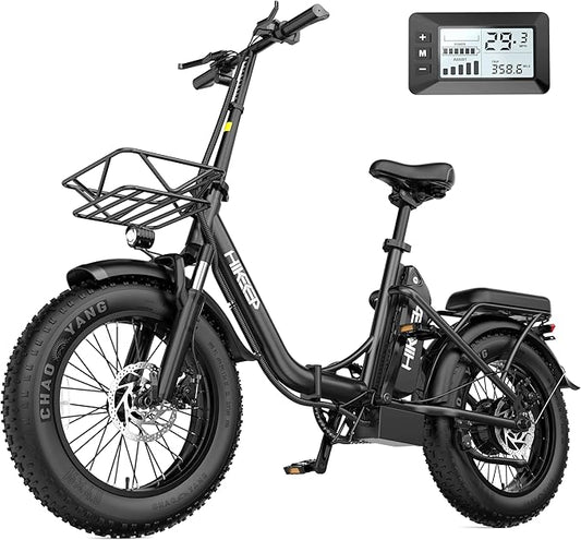 Folding Electric Bike for Adults - 750W Motor Ebikes, Adjustable Seat Electric Bike, 3 Riding Modes, Dual Suspension E-Bike for Commuting & Leisure Rides