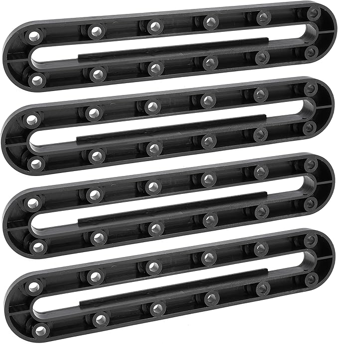 9.2 Inch Kayak Rail Kayak Mount Track Accessories for Fish Finder,Cup Holder, Anchor Cleats Kayak Gear Track for Fishing Rod Holder Kayak Gear Track to Mount Kayak Paddle Holder