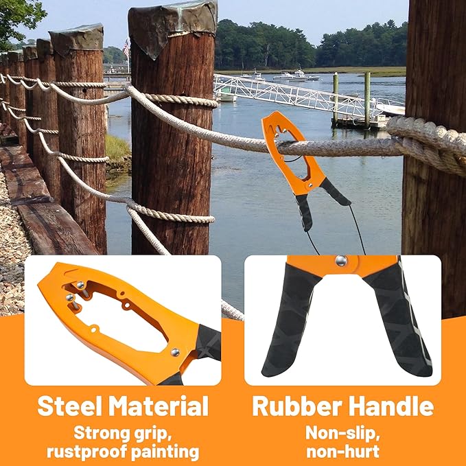 Kayak Anchor Grip, Kayak Brush Gripper with 16.4ft Paracord to Anchor Float, Canoe, Boat for Fishing Boating and Camping, Kayak Accessories
