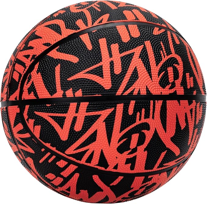 AND1 Fantom Graffiti Rubber Basketball - Streetball for Indoor and Outdoor Use, Deep Channel Construction and Durability