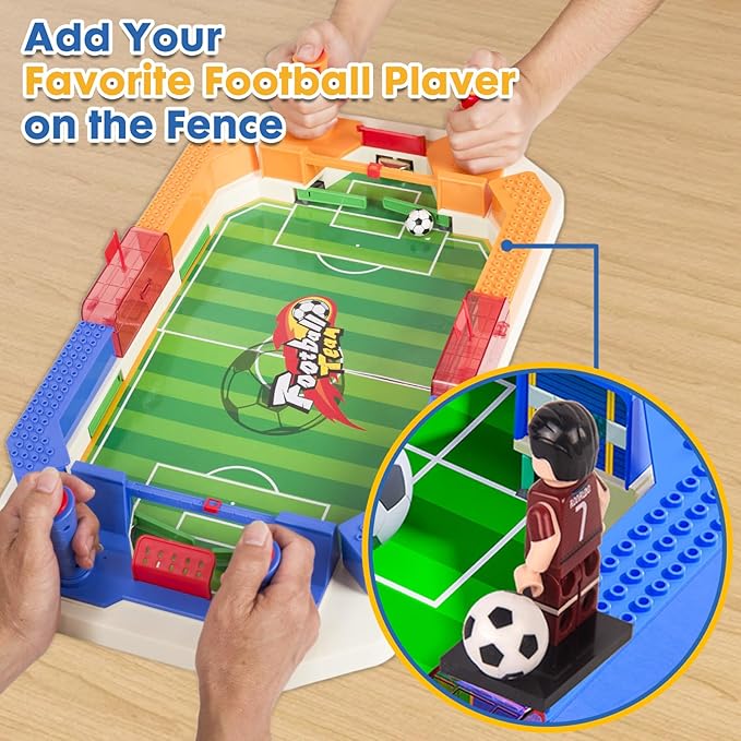 Football Table Interactive Game Soccer Games Table Foosball Table for Boys Kids Family Game Night Fun Mini Foosball Indoor Outdoor Party Games Toys Gifts