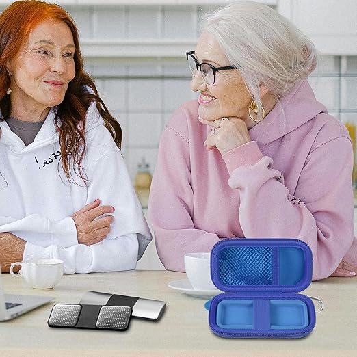 Heart Rate Monitor Case for AliveCor for KardiaMobile 6L / 6L Max 1L Personal EKG Monitor Storage Holder for Cardiac Mobile Portable Heart Rate Monitor Bag Organizer (Pill Box Included) Dark Blue