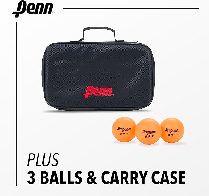 Penn 5.0 Professional Ping Pong Paddles - Choose Single Table Tennis Paddle, or Deluxe 2 or 4 Player Kit with Balls and Storage Case