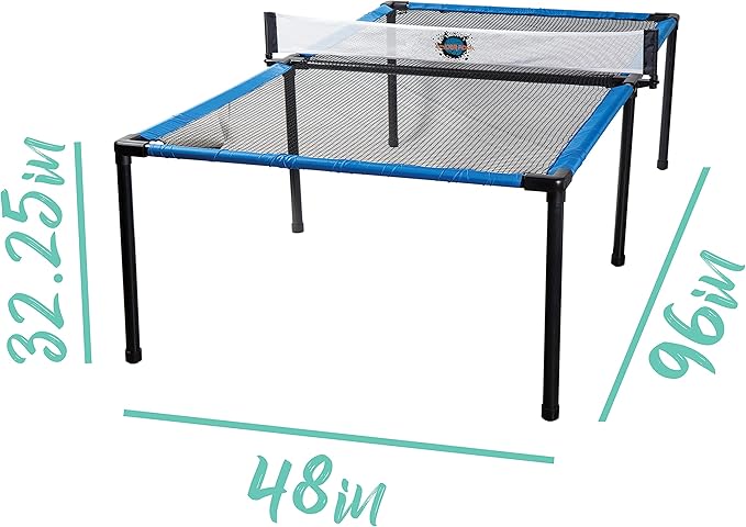 Franklin Sports Spyder Pong Tennis - Table Tennis, Volleyball + 4 Square - Includes Net, Table, Paddles + Ball