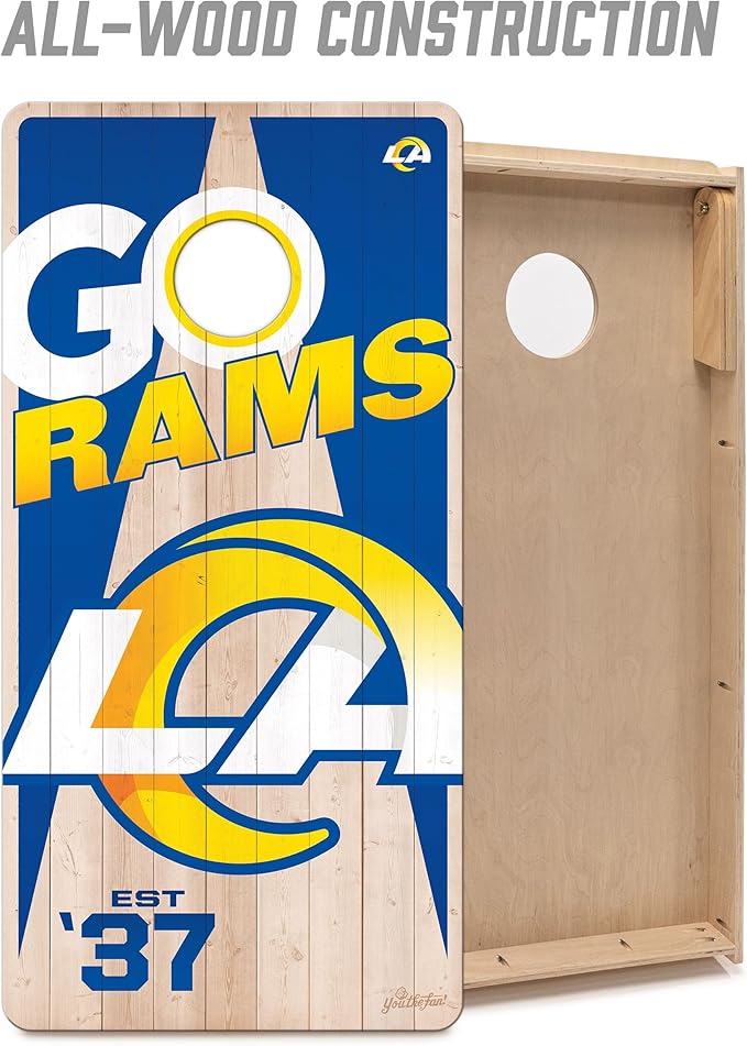 YouTheFan NFL 2’ x 4’ Professional Wood Cornhole Game