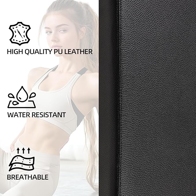 GCCSJ Pilates Box for Reformer Workouts, Portable Pilates Sitting Boxs for Pilates Reformer/Board Use, Non-Slip Memory Foam, Home Gym Pilates Accessories for Stretch/Balance, 300LBS Capacity