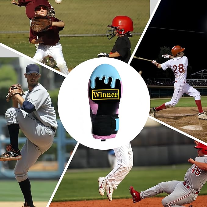 Baseball Sliding Mitt Universal Right or Left Hand, Baseball Sliding Glove with Adjustable Wrist Compression Strap