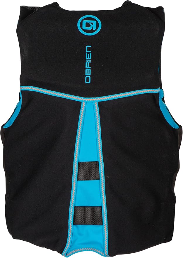 O'Brien Flex V-Back Life Jacket – Coast Guard Approved Adult Life Vest with Flex Fit Design, Lightweight Foam & Front Zip Closure for Watersports, Boating, and Jet Skiing
