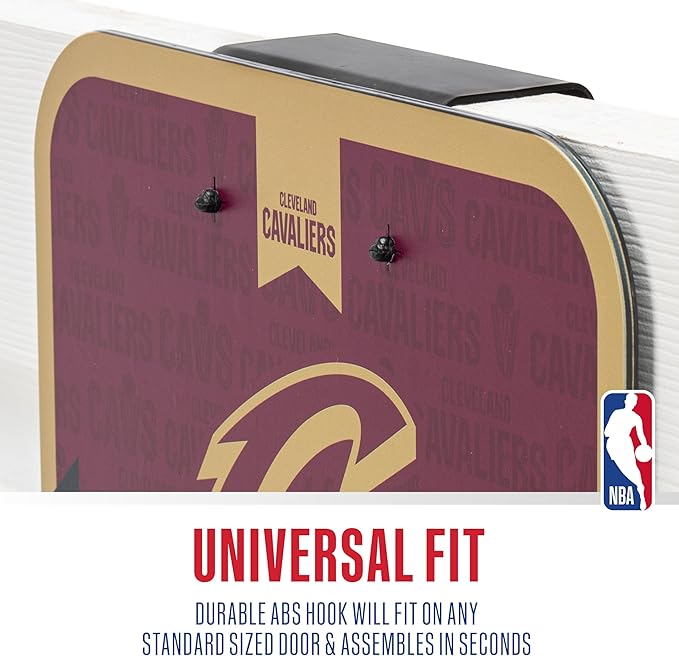 Franklin Sports NBA Team Over The Door Basketball Hoop - Kids Indoor Mini Basketball Hoop with Basketball - NBA Fan Shop Mini Hoop for Bedroom & Office