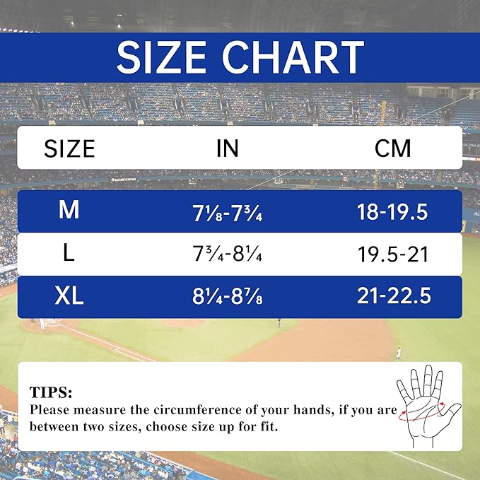 HLDD HANDLANDY Batting Gloves – Durable Grip, Breathable Baseball Softball Gloves for Adults Youth Kids – Gift for Players