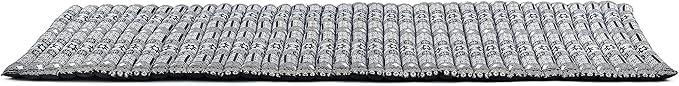 Leewadee - Foldable Floor Mattress - Japanese Roll Up Futon -Trifold Tatami Mat- Guest Floor Bed - Camping Mattress - Thai Massage Mat, Kapok Filled, 75 x 28 inches, Black