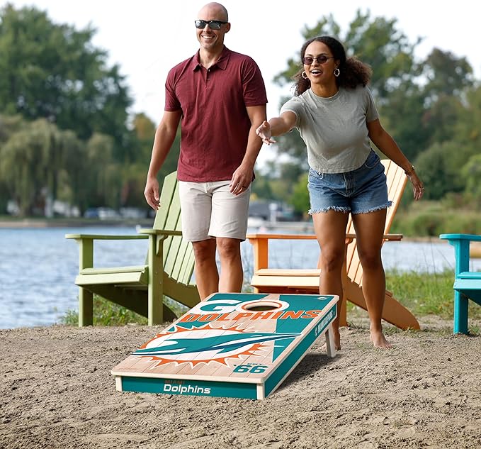 YouTheFan NFL 2’ x 4’ Professional Wood Cornhole Game