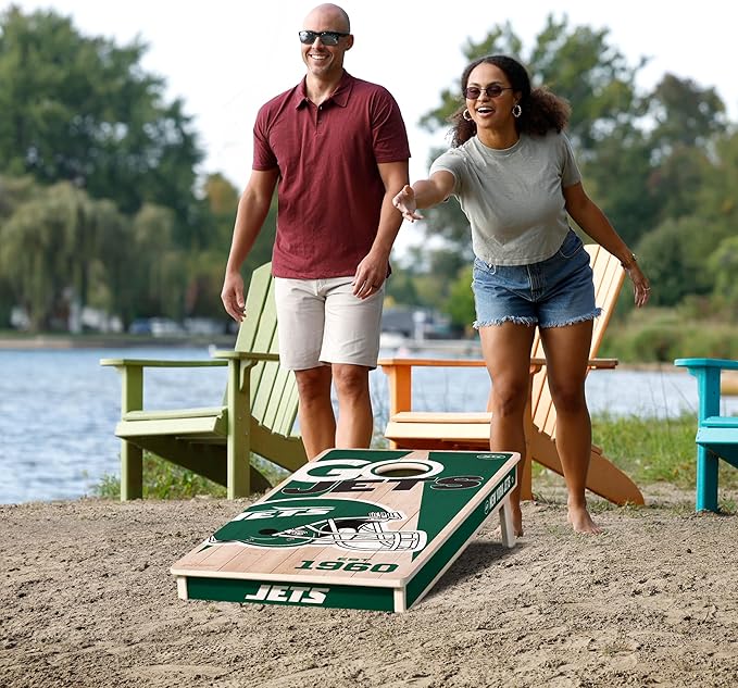 YouTheFan NFL 2’ x 4’ Professional Wood Cornhole Game