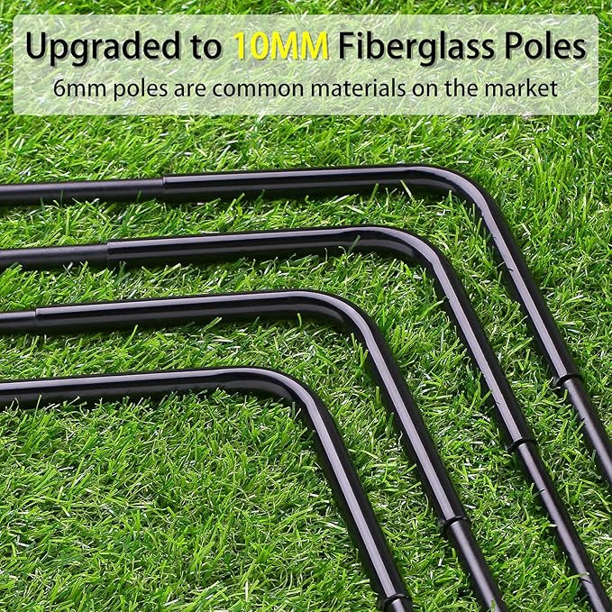 Soccer Goal with Carry Bag, 10/9MM Strengthen Pole, Arched Design, Kids Soccer Goals for Backyard Set 5x 3.1/3.6x2.7/2.9x2.4ft Portable Pop Up Soccer Nets for Toddler, Adults, Youth Games, Play, Gifts