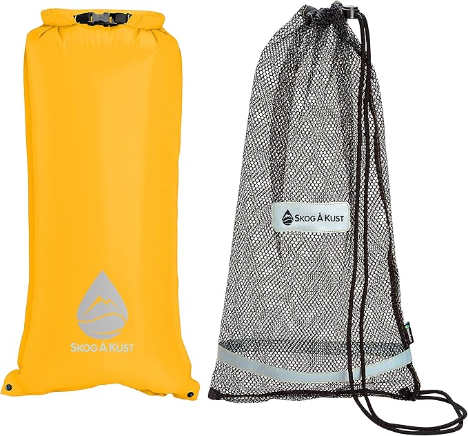 Skog Å Kust SnorkelSak 2-in-1 Mesh Snorkel Bag with Removable Interior Waterproof Dry Bag