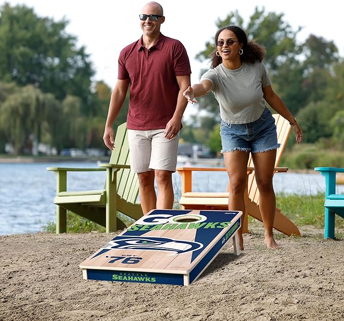 YouTheFan NFL 2’ x 4’ Professional Wood Cornhole Game