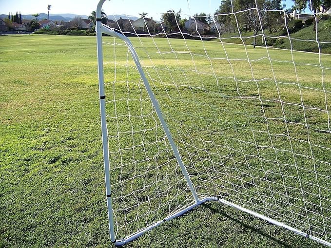 12 x 6 Ft. Powder Coated Galvanized Steel Soccer Goal w/Net. 12x6 Foot AYSO Regulation Size Portable Training Aid. Ultimate Backyard Goal, All Weather, One Year Warranty. New