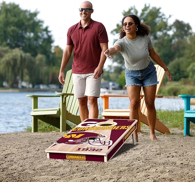 YouTheFan NFL 2’ x 4’ Professional Wood Cornhole Game