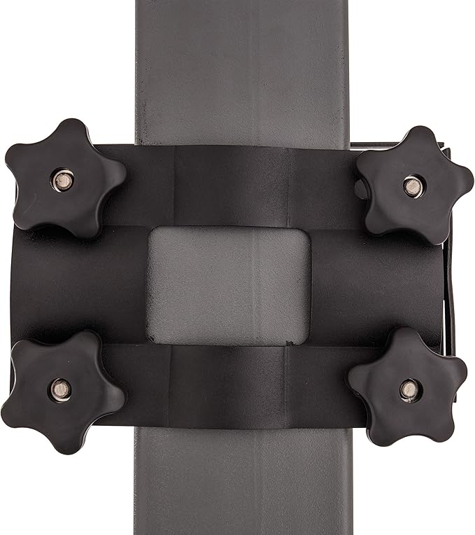 Silverback Junior Youth 33" Basketball Hoop with Lock ‘n Rock Mounting Technology Mounts to Round and Vertical Poles, Black (B8410W)